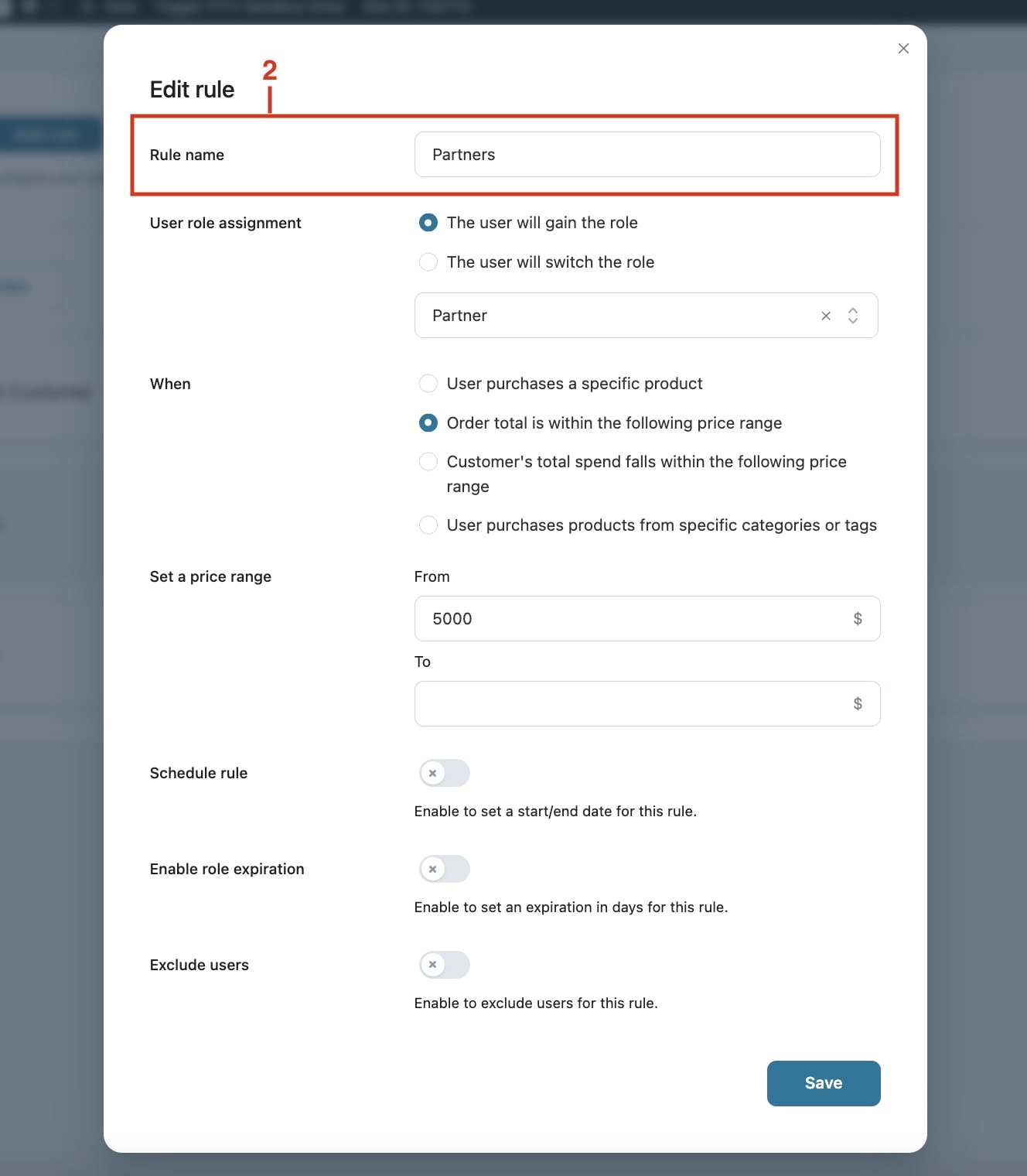 Add rule name