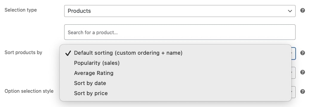 Sort components