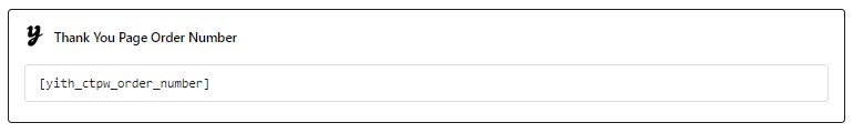 Order number example