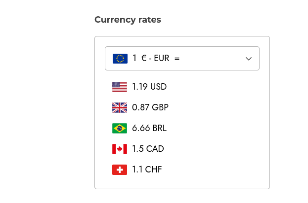 SC - currency rates