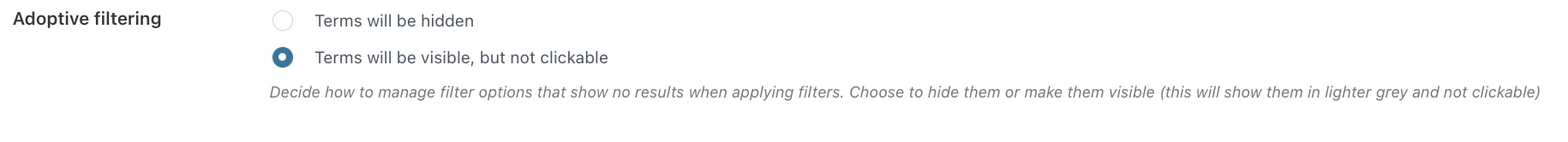 Adoptive filtering