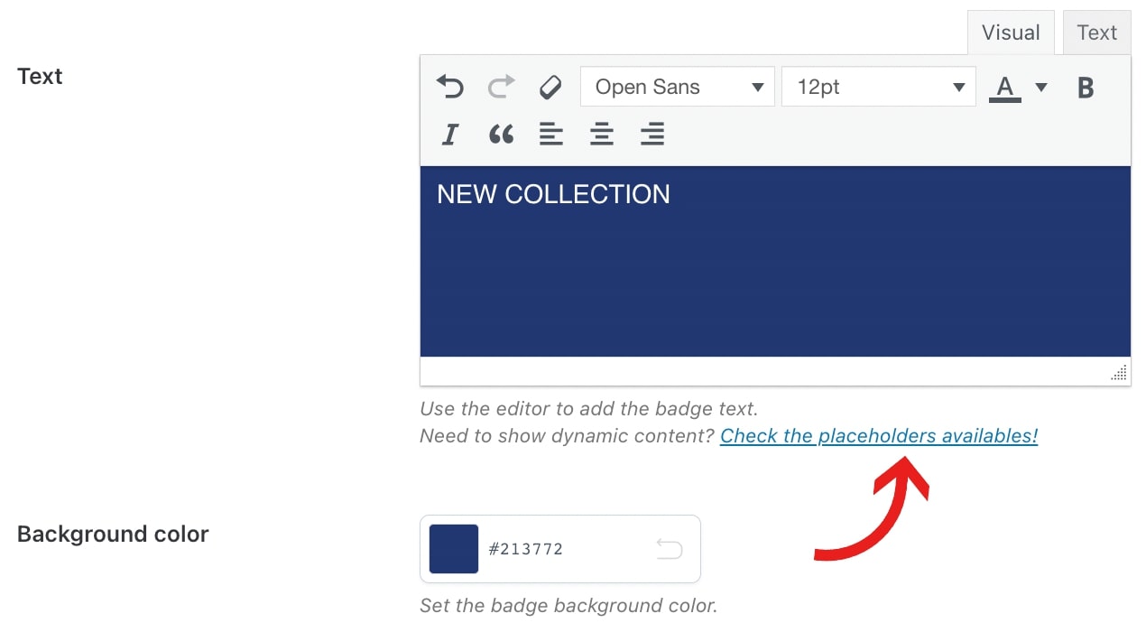 CSS badge placeholders link
