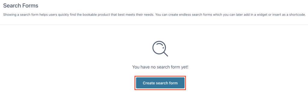 Create search form