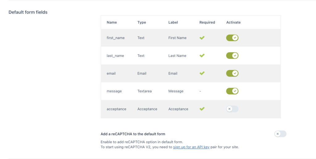 Contact form
