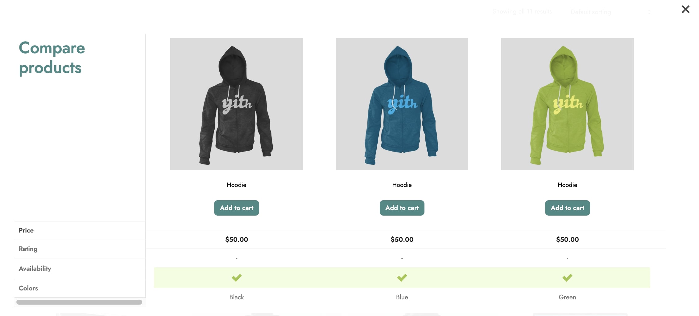 Integration with YITH Color, Image & Label Variation Swatches for WooCommerce