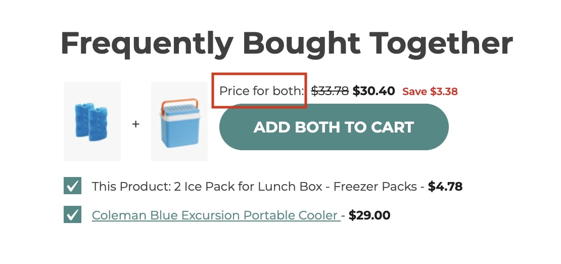 Total label example