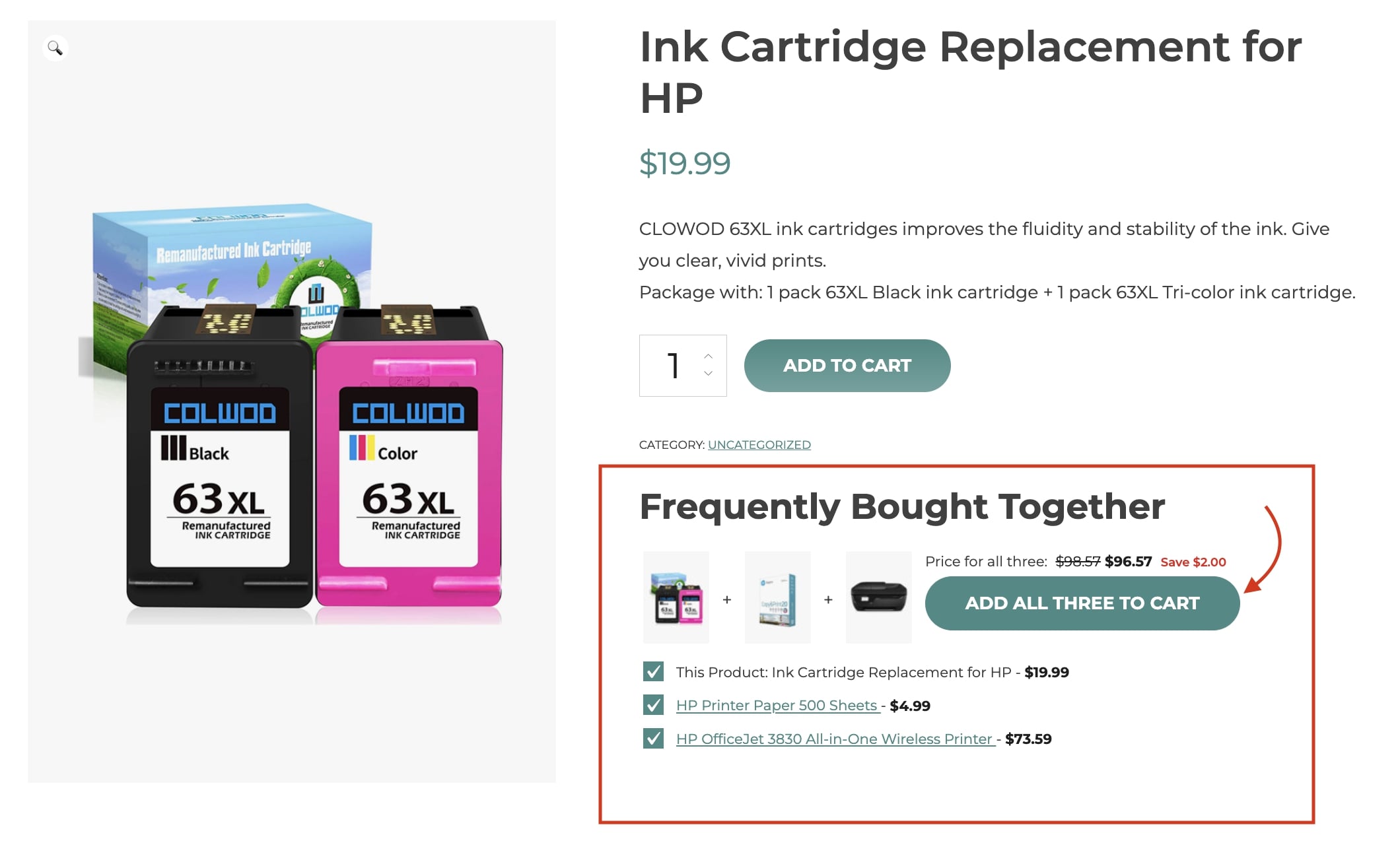 Add to cart button label