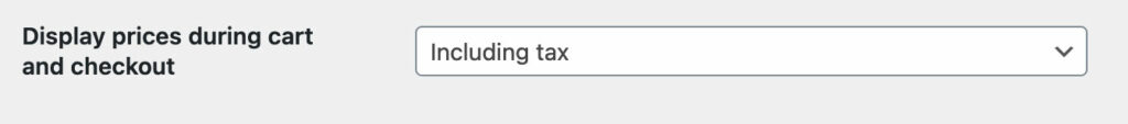 Tax options in WooCommerce settings 2