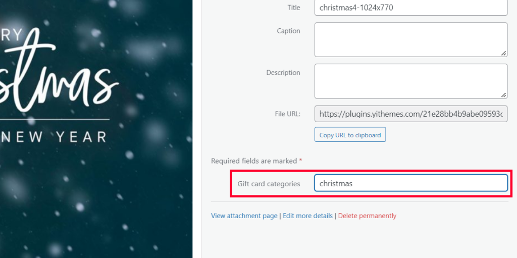 Select category in grid mode