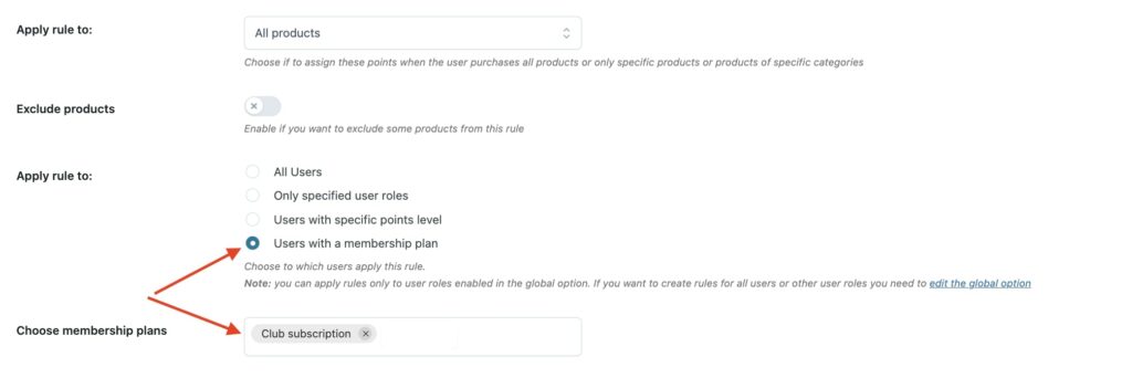 Integration with YITH Points and Rewards