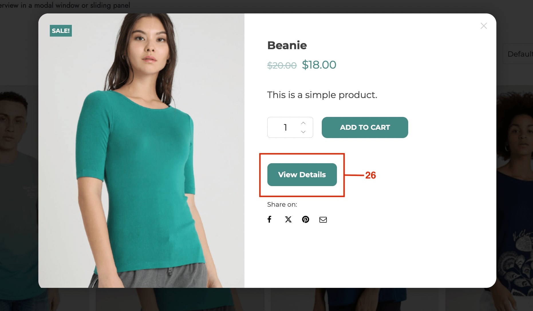 View details button