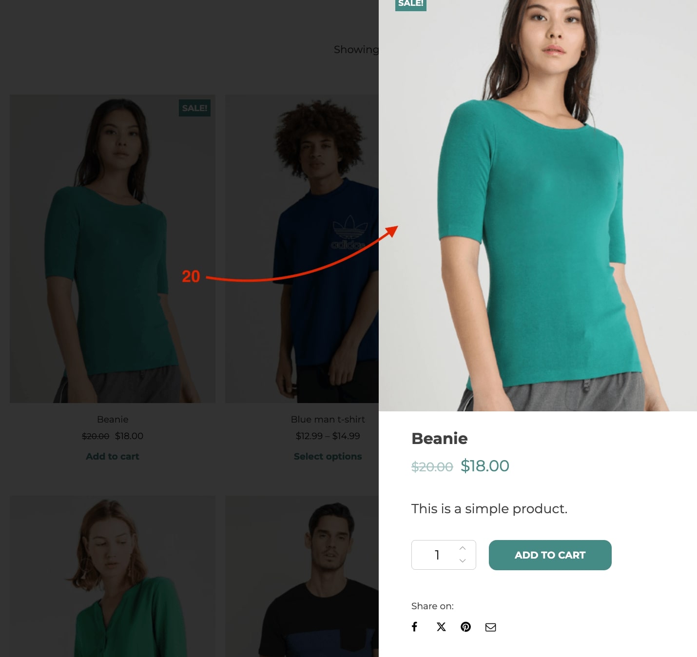 Sliding panel style example