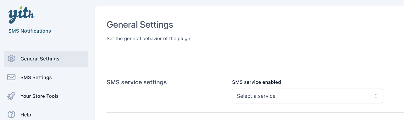 Enable SMS service