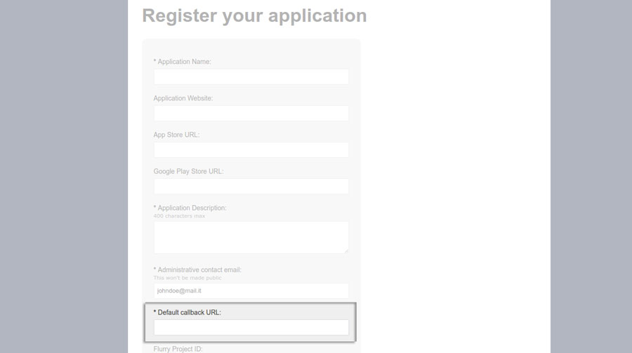 Register form