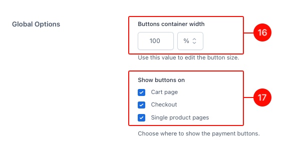 Button resize and positions